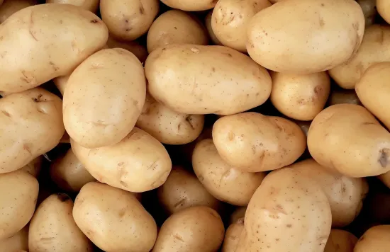 Potatoes stored in pantry that may spoil if left too long