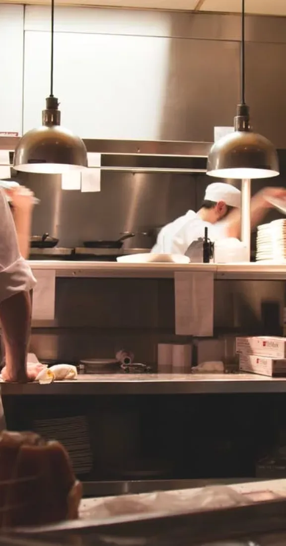 Chef working