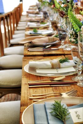 long restaurant table