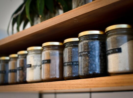 spices on shelf